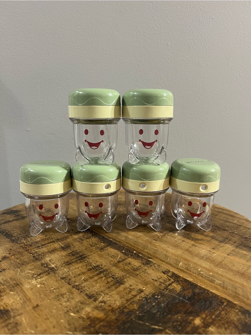 Baby Bullet Food Jar Containers-Lot Of 6